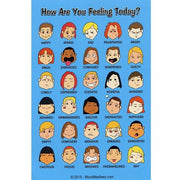 Mini Feelings Poster with Colored Graphics Set of 12