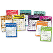 Jeux de bingo pour adolescents, lot de 10