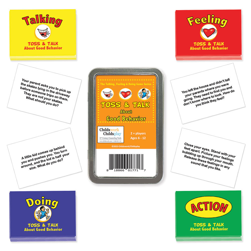 Le jeu de cartes Talking, Feeling & Doing Good Behaviour Toss & Talk (cartes uniquement)