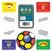 Le jeu de cartes Talking, Feeling & Doing Divorce Toss & Talk avec balle