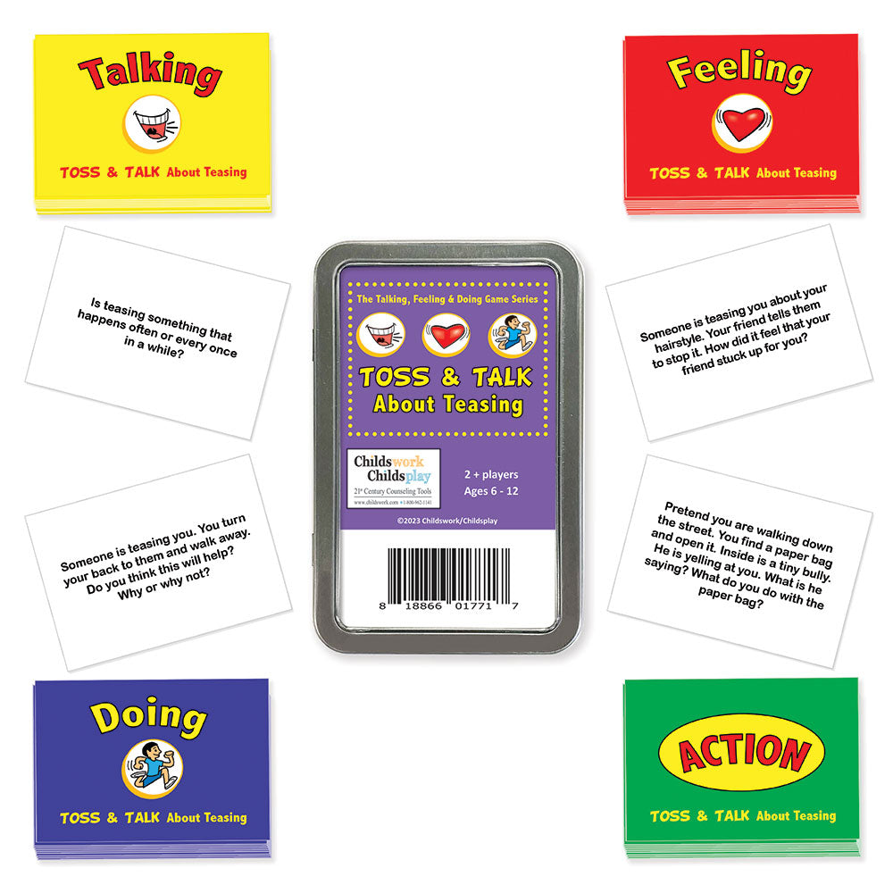 The Talking, Feeling & Doing Teasing Toss & Talk Card Game (Cards only)