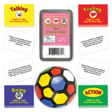 The Talking, Feeling & Doing Everyday Things Toss & Talk Card Game with Ball