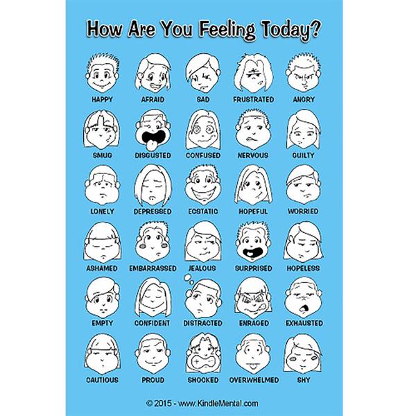 Mini Blue Feelings Poster Set of 12