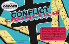 Play-2-Learn Dominoes: Conflict Cruncher Dominoes
