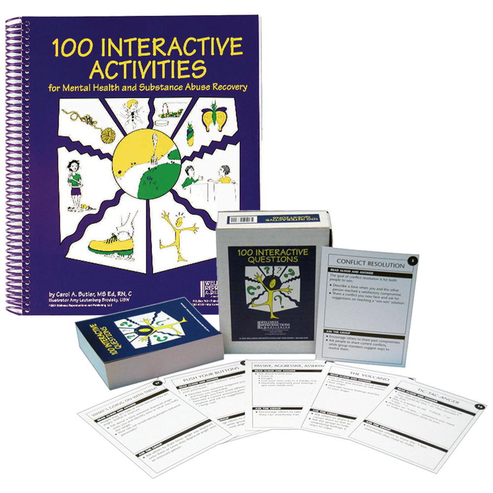 100 Interactive Activities for Health and Substance Abuse Recovery Set