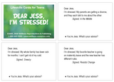 Cartes de compétences de vie pour les adolescents : Chère Jess, je suis stressée !