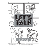 Let's Talk Coloring Book - School, set of 6