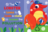 Silly Sea Creatures Livres sensoriels en silicone au toucher et au toucher