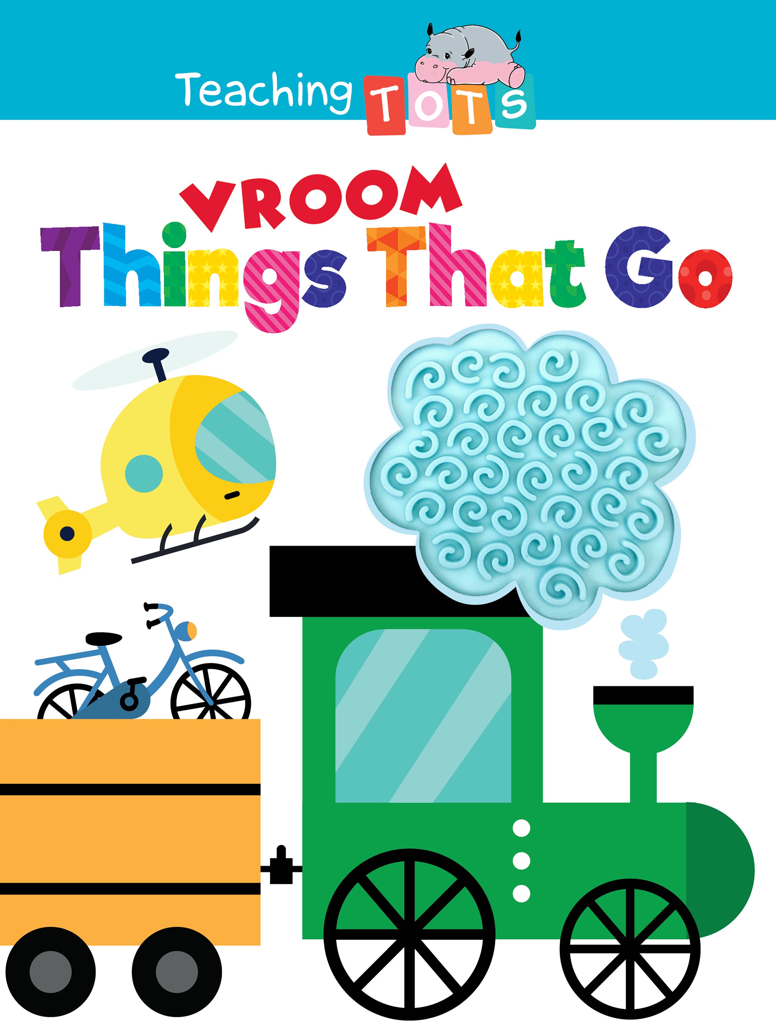 Vroom : Things That Go Livres cartonnés sensoriels au toucher et au toucher en silicone